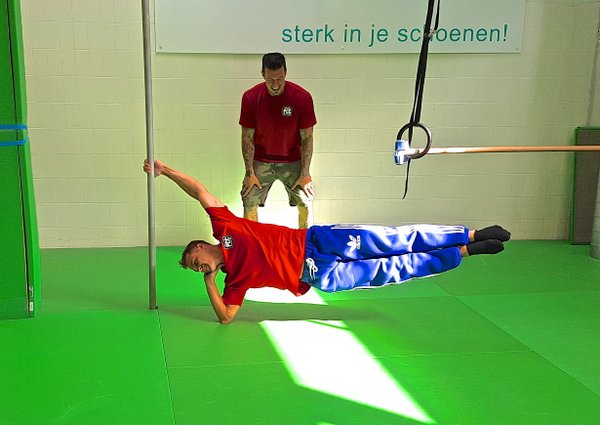 PCC Instructor (and Street Workout World Cup Champion) Emiel Gobel making it look easy.