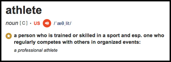 definition of the word athlete