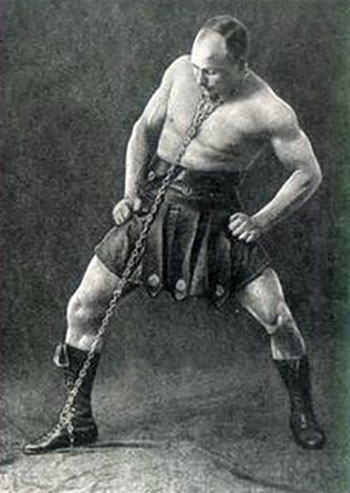 Zass was training with chains a century before powerlifters thought of it.